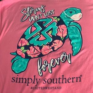 New Pink Simple Southern Short Sleeve Shirt